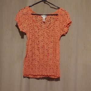 Orange blouse